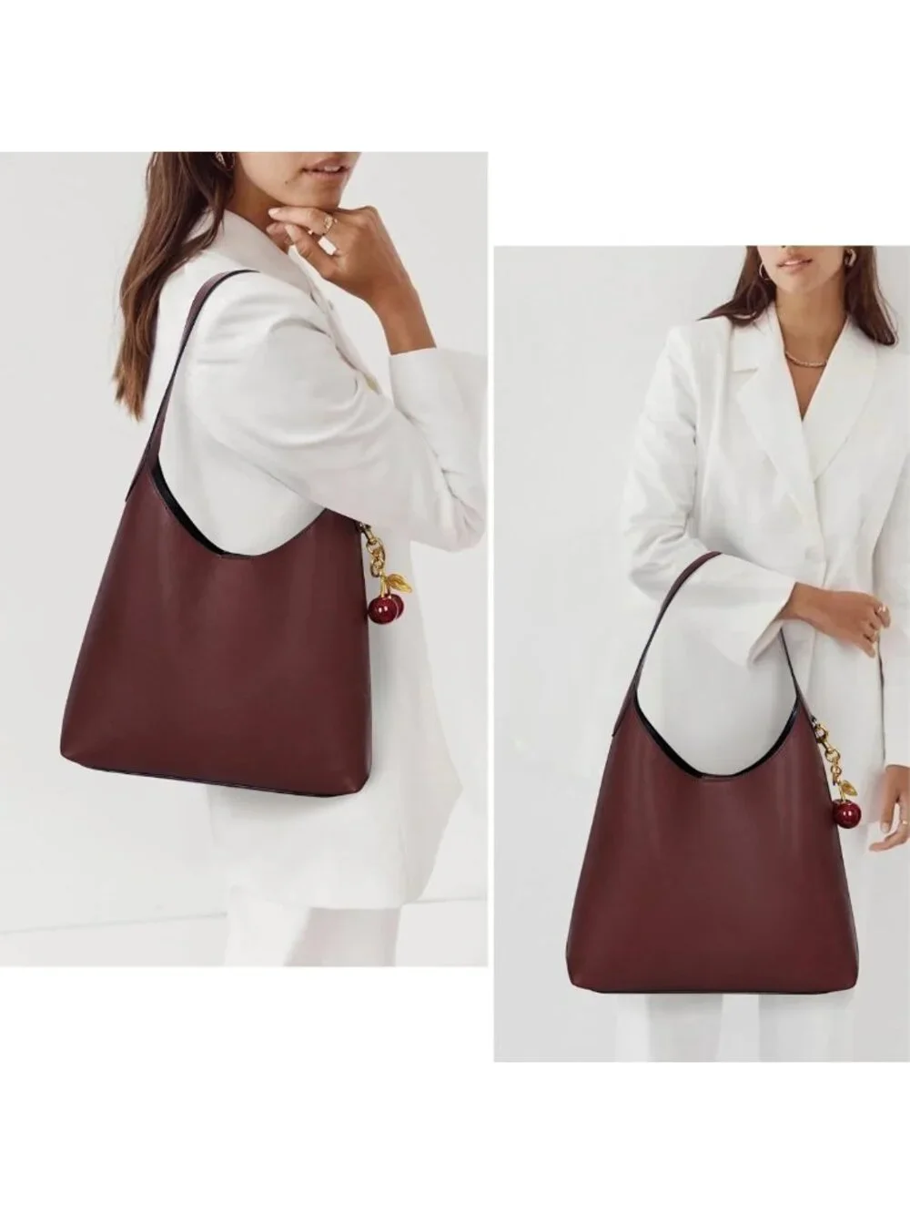 Chic Faux Suede Hobo Tote Bag for Women | Vegan Leather Shoulder Purse with